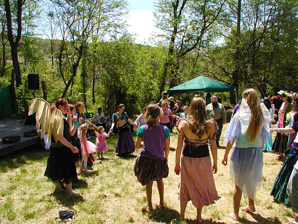 Dancing with the crowd